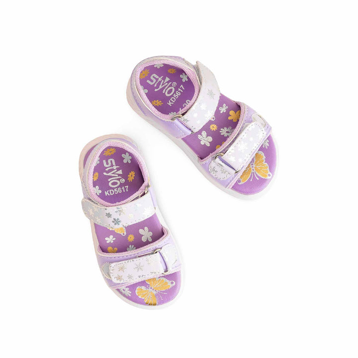 Girls Purple Casual Sandal KD5617