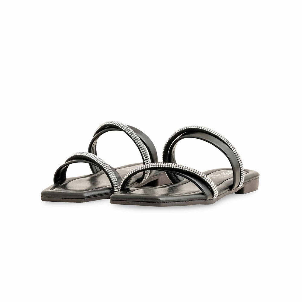 Girls Black Formal Slipper KD5627