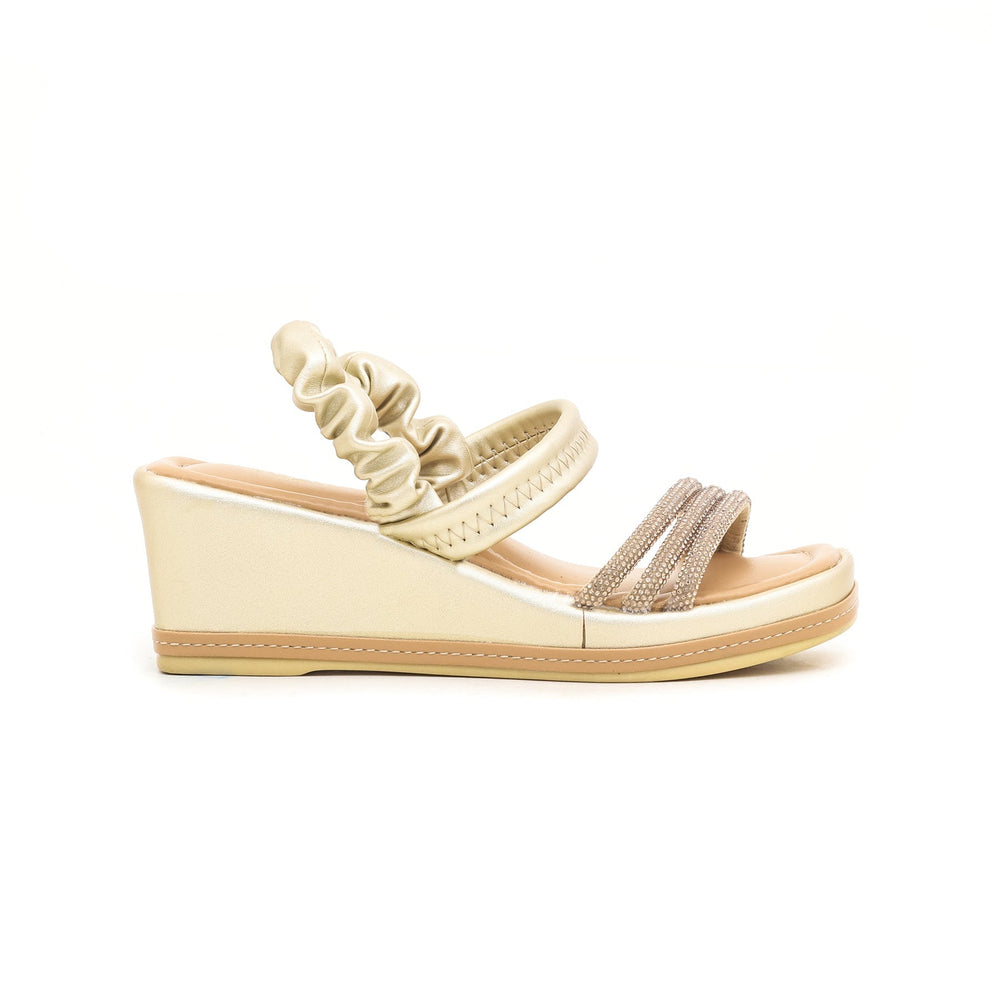 Girls Golden Fancy Sandal KD7666