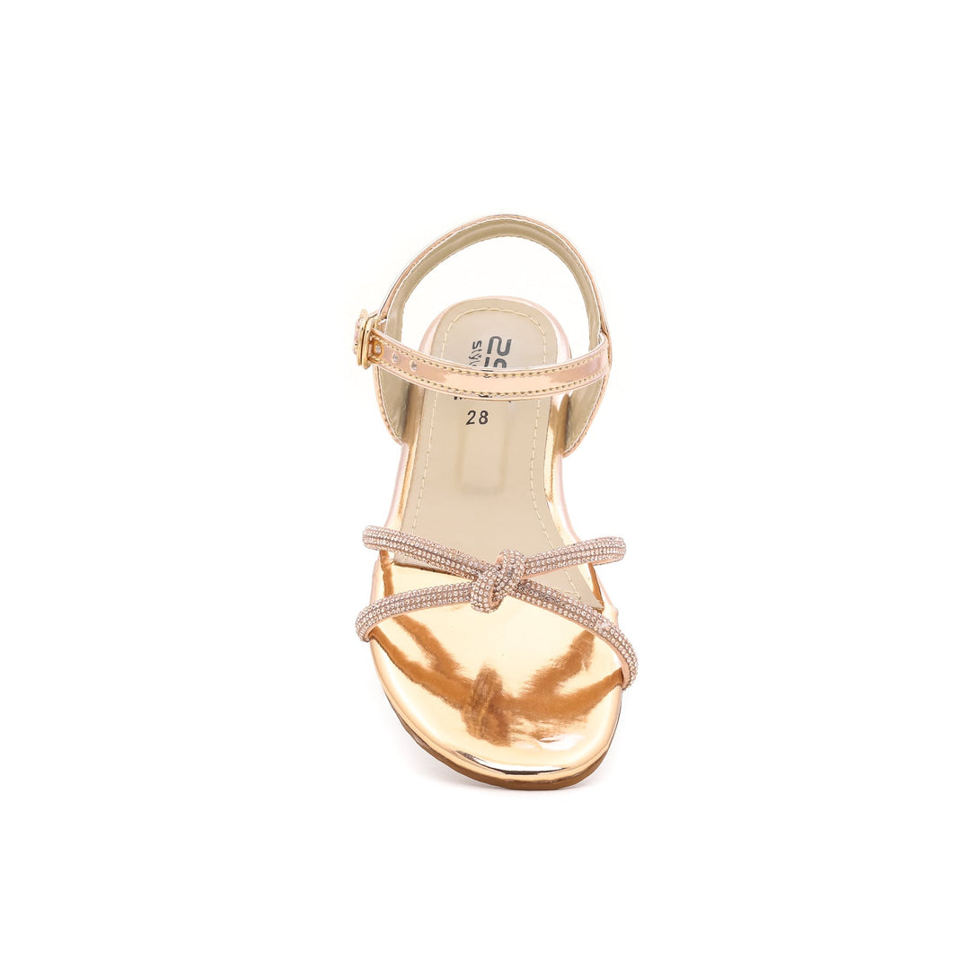 Girls Peach Fancy Sandal KD7677