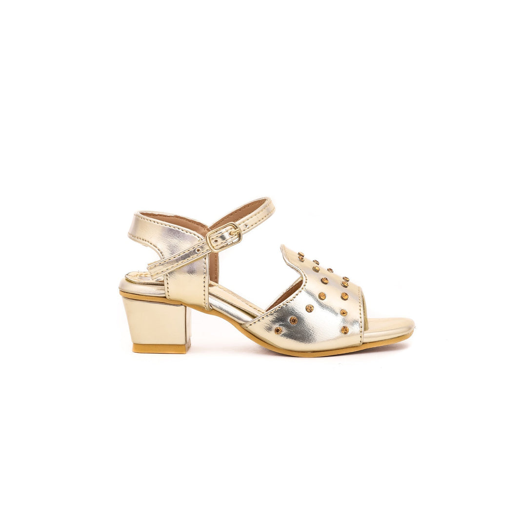 Girls Golden Fancy Sandal KD7704