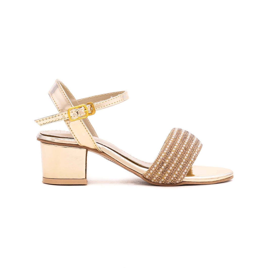 Girls Golden Fancy Sandal KD7708