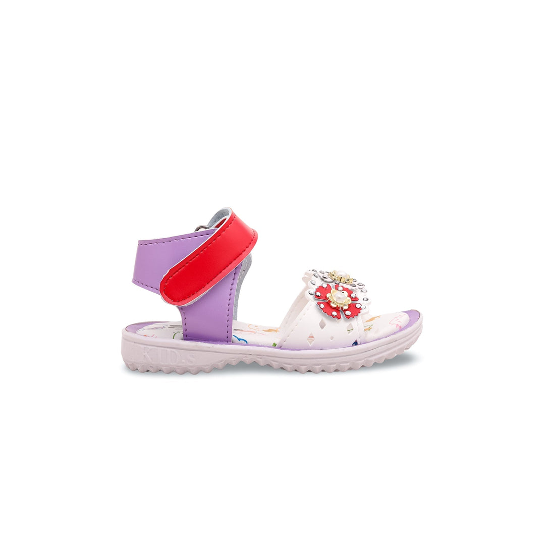 Babies White Casual Sandal KD7784