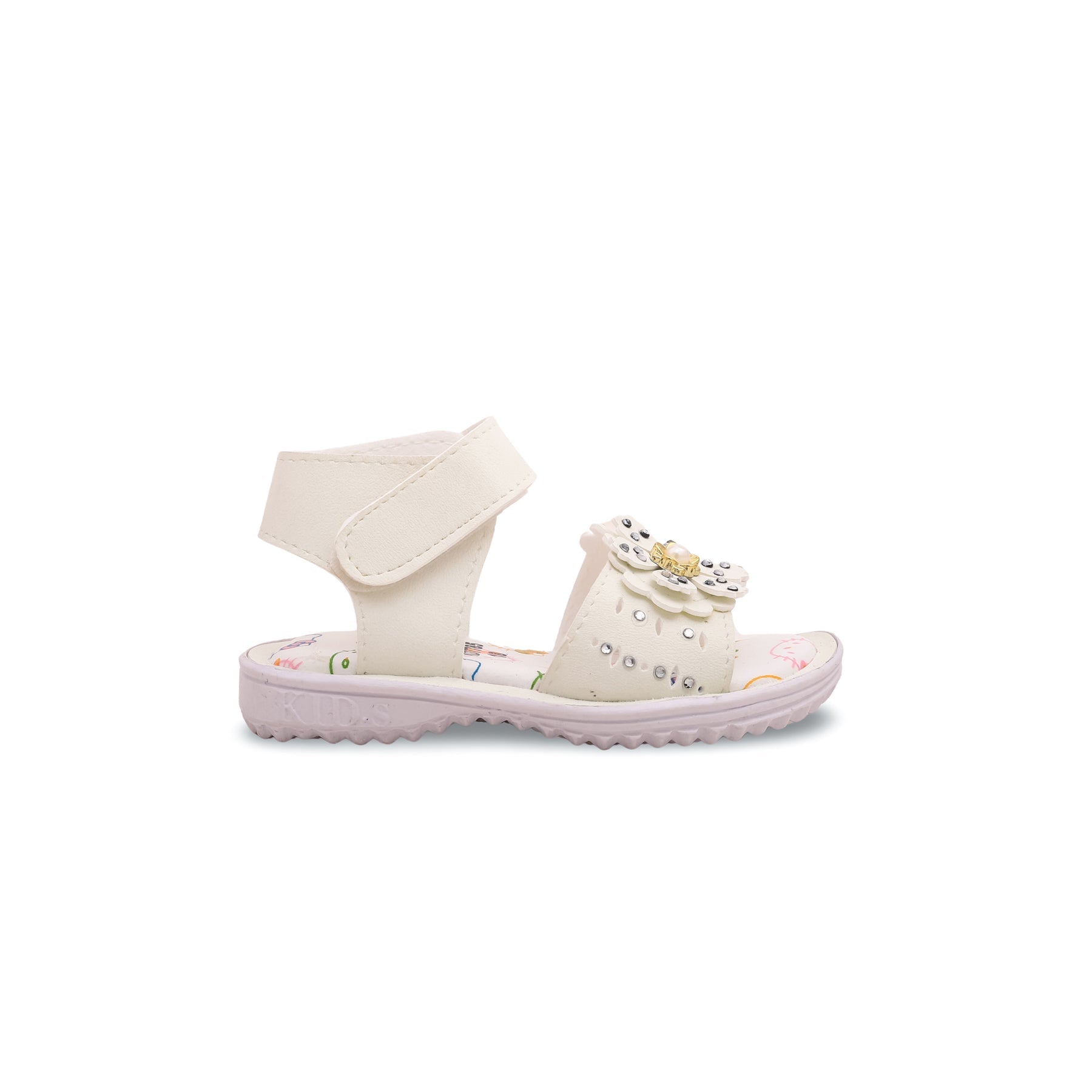 Babies Cream Casual Sandal KD7785