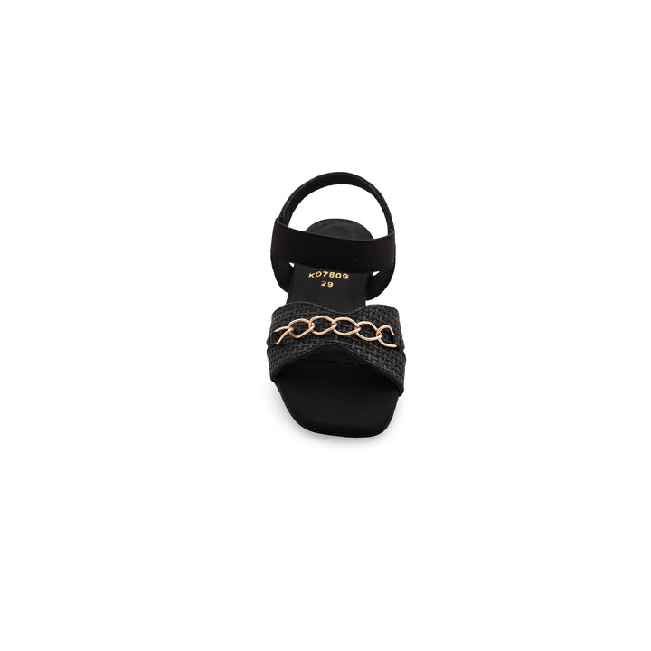 Girls Black Formal Sandal KD7809