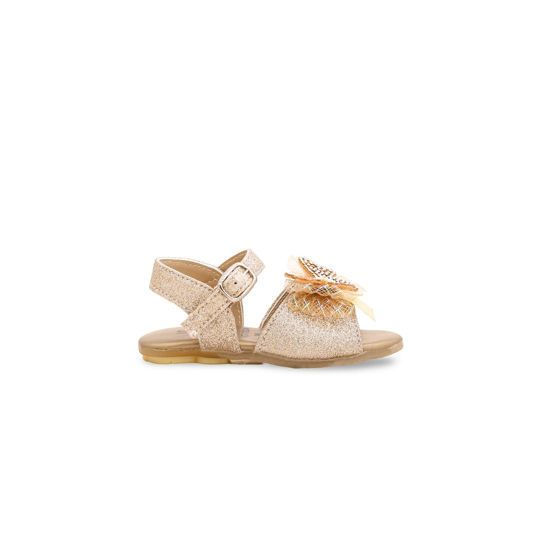 Girls Golden Fancy Sandal KD7824