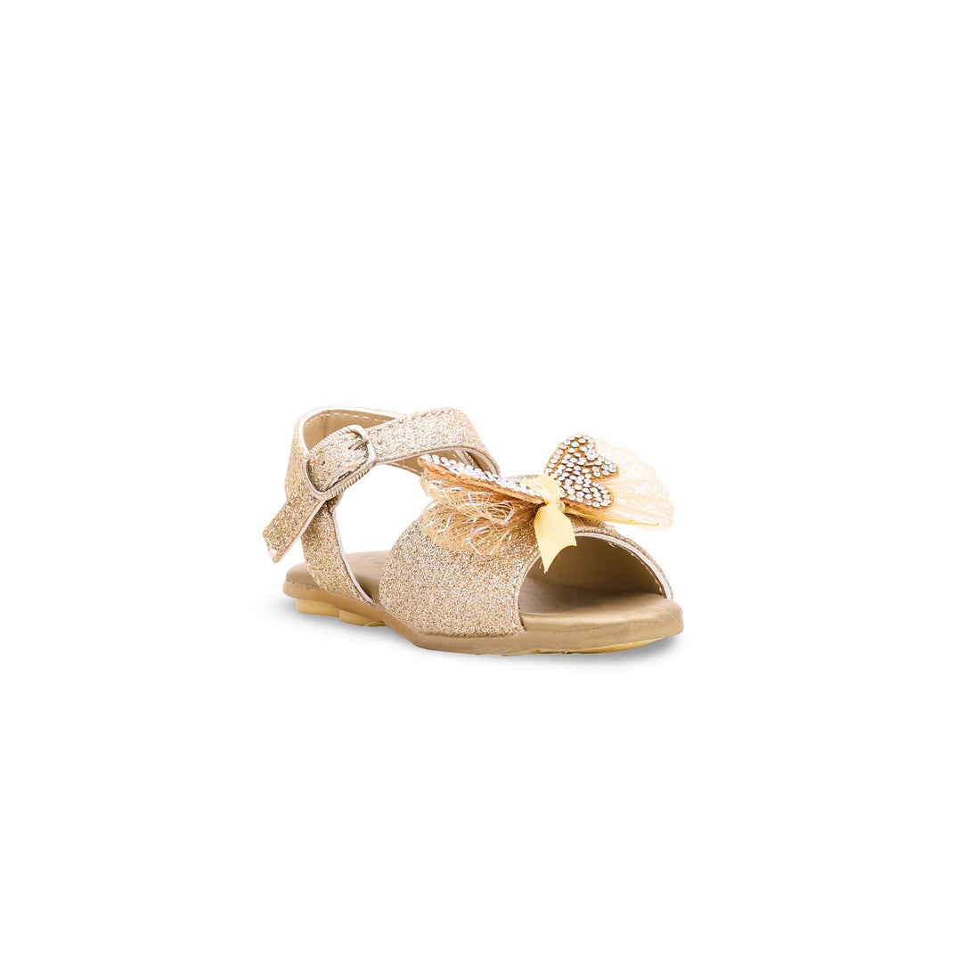 Girls Golden Fancy Sandal KD7824