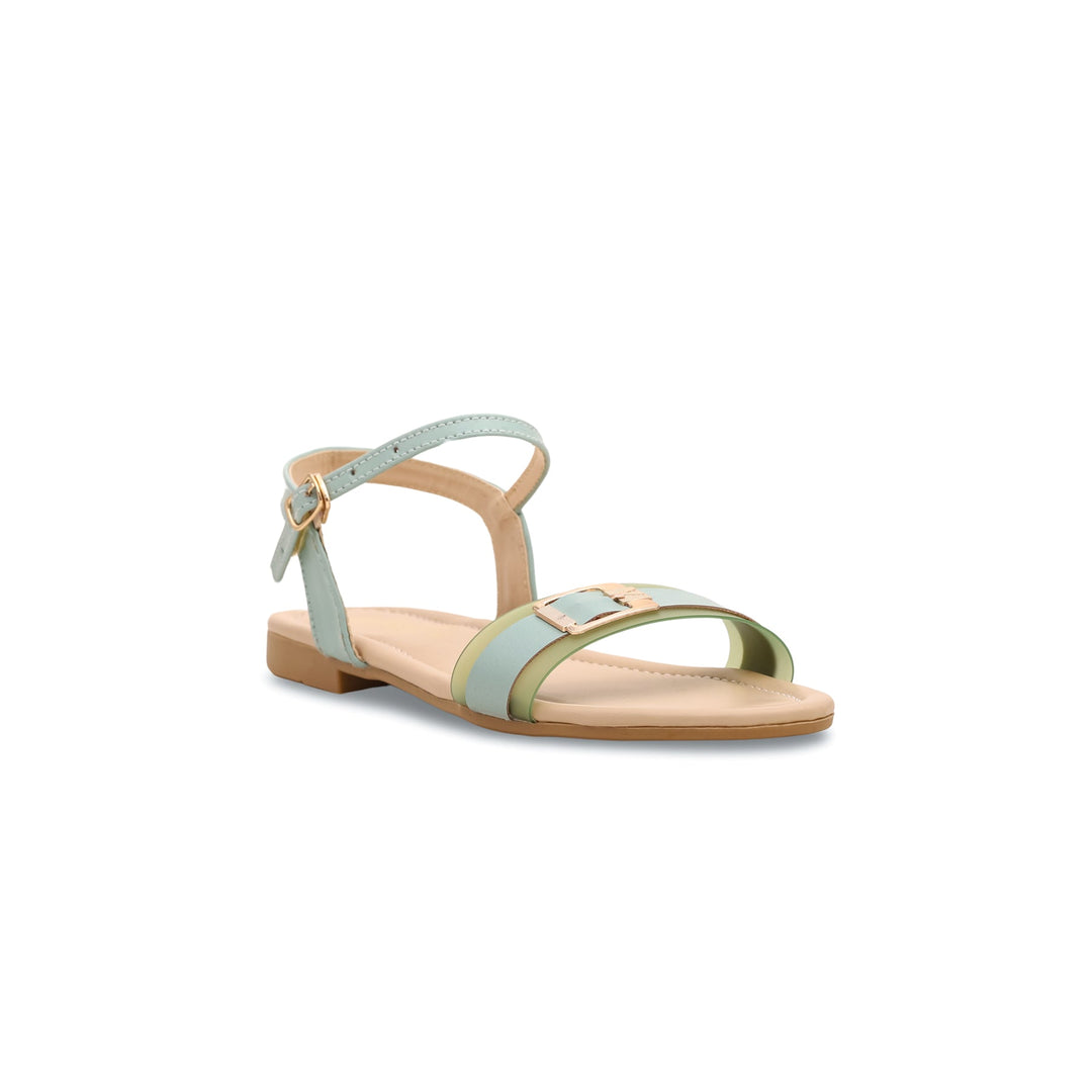 Girls Aqua Green Formal Sandal KD7834