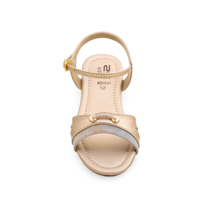 Girls Golden Fancy Sandal KD7847