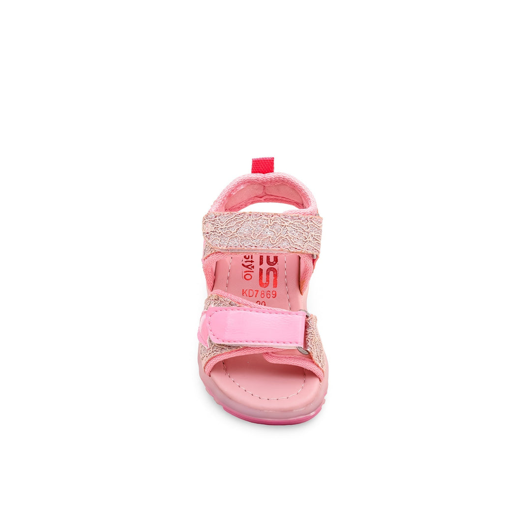 Girls Pink Casual Sandal KD7869