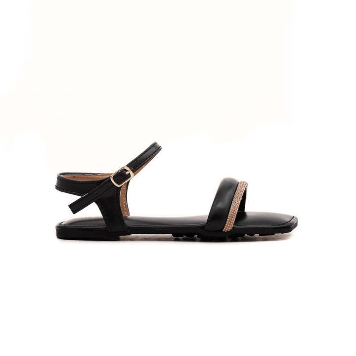 Girls Black Formal Sandal KD7878