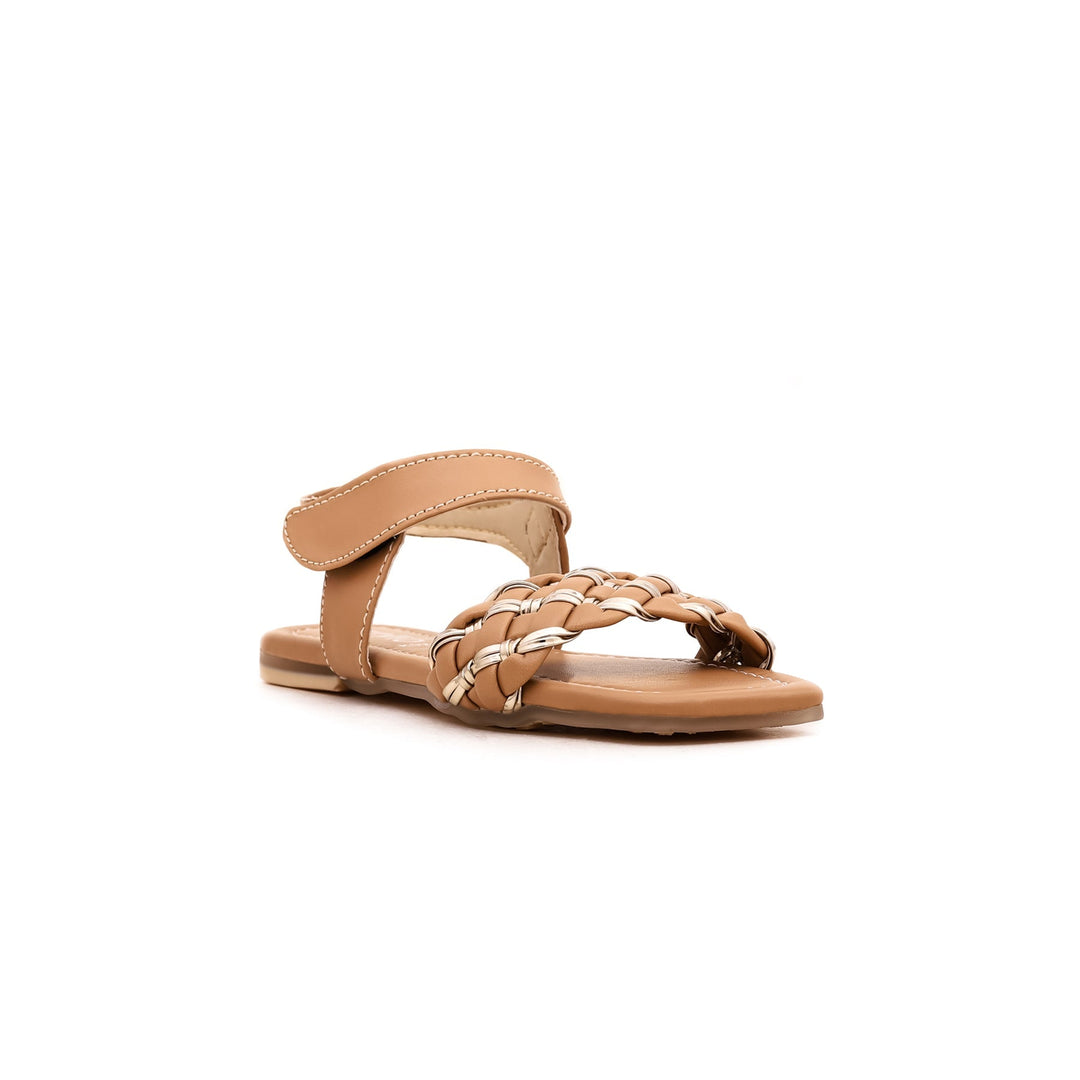 Girls Beige Formal Sandal KD7923