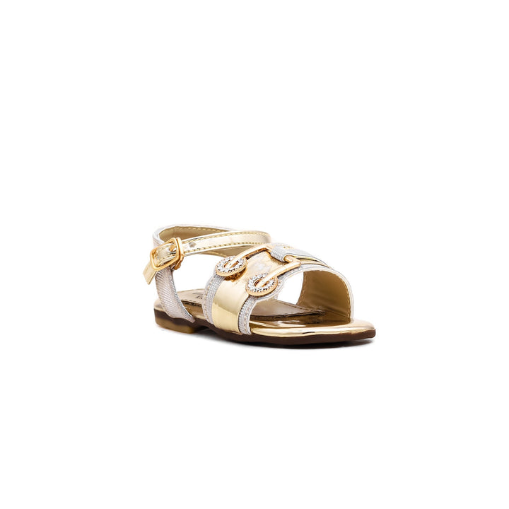 Girls Golden Formal Sandal KD7997