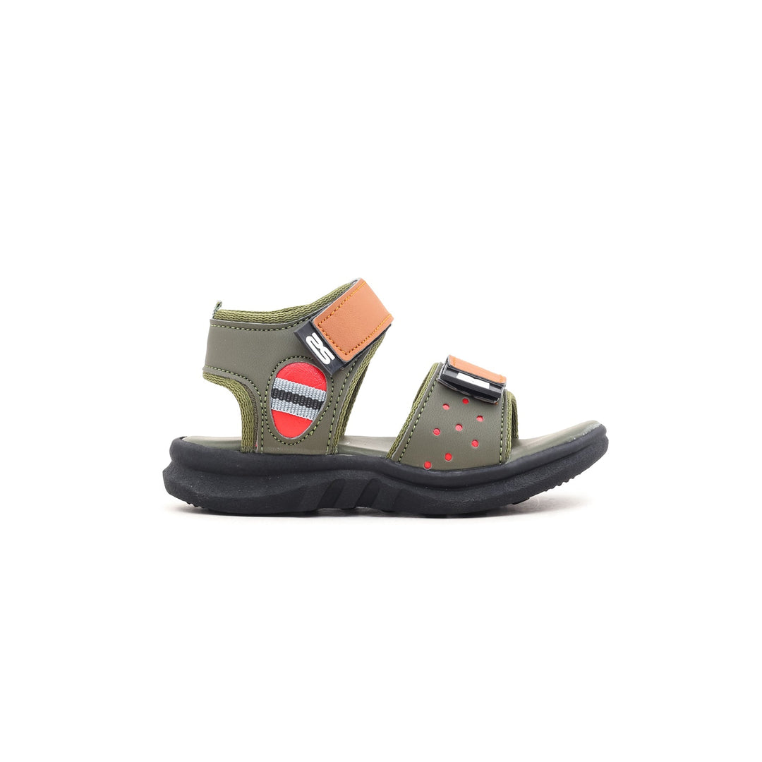 Boys Green Formal Sandal KD9266