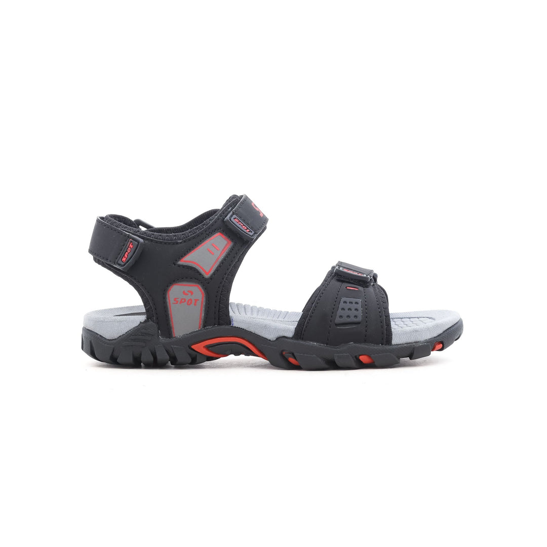 Boys Black Casual Sandal KD9276