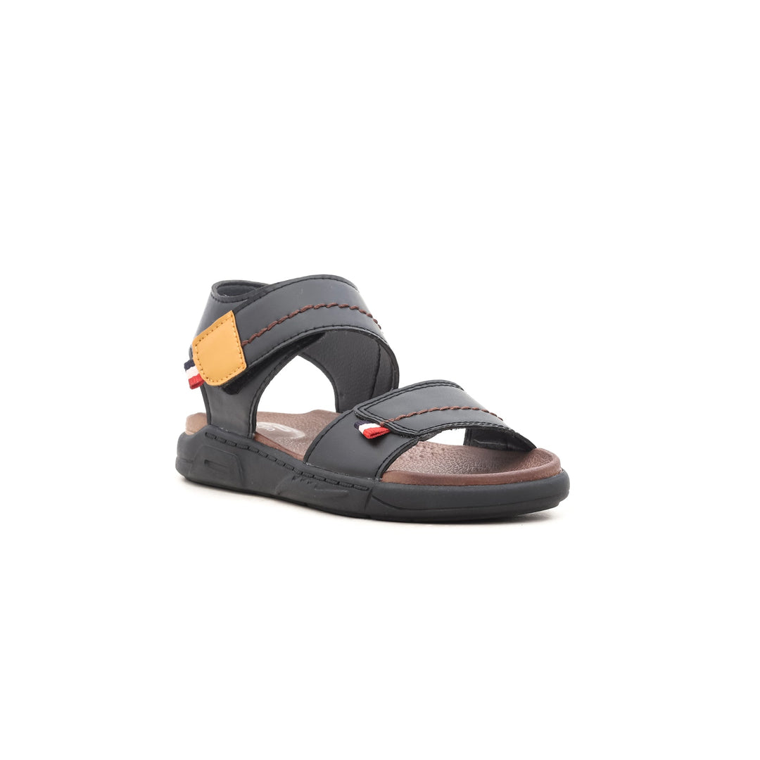 Boys Black Formal Sandal KD9395