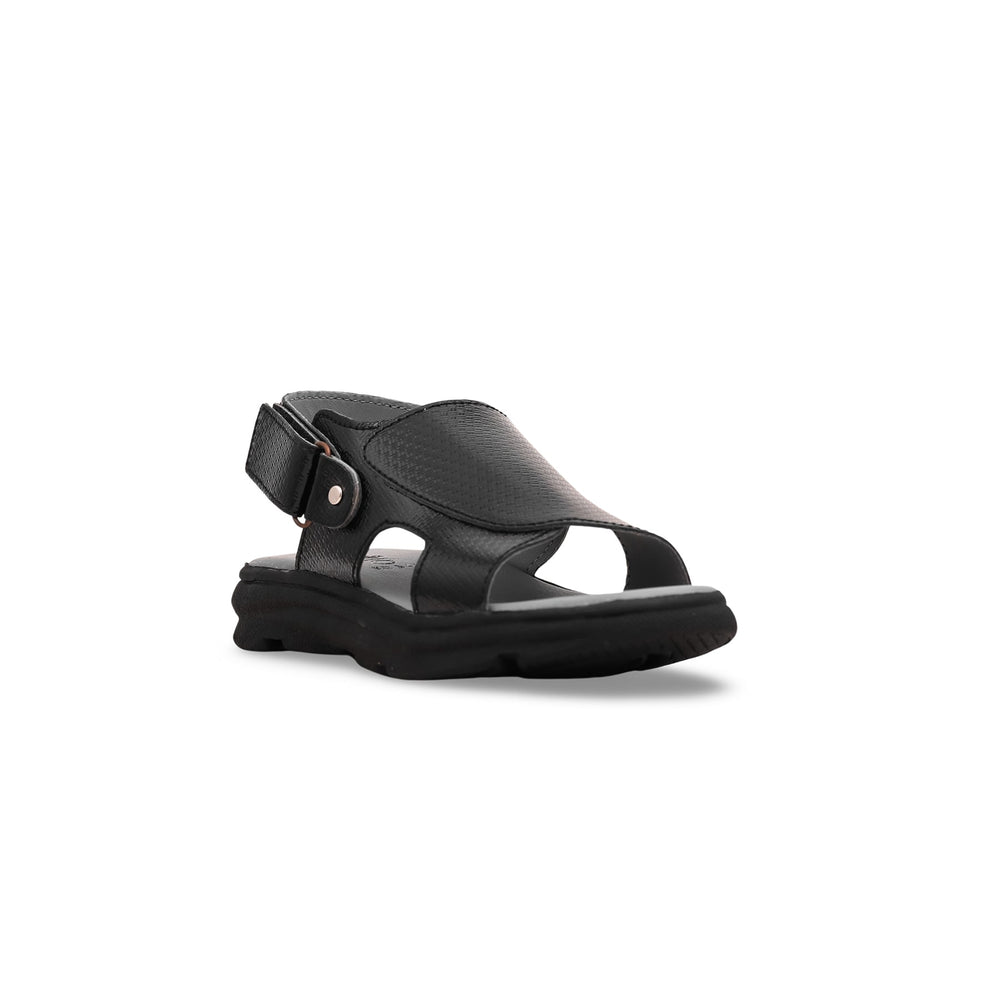 Boys Black Formal Sandal KD9446