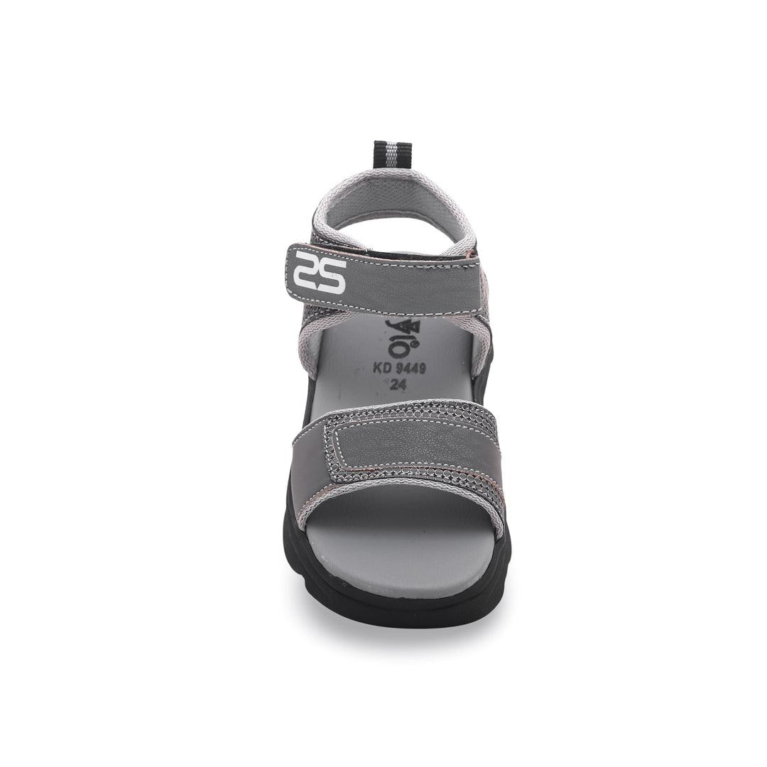 Boys Grey Formal Sandal KD9449