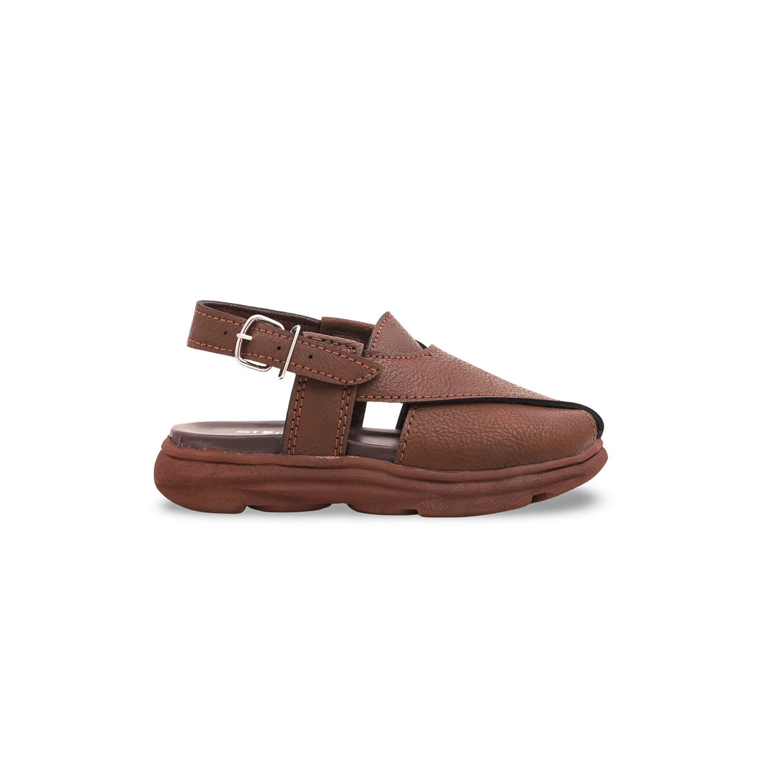 Boys Coffee Peshawari Chappal KD9456