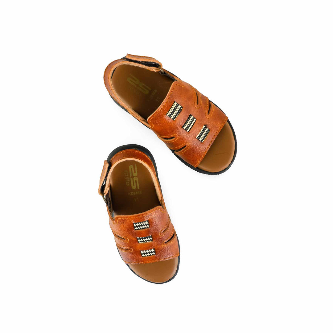 Boys Brown Formal Sandal KD9468