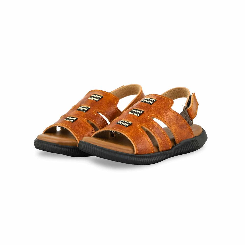 Boys Brown Formal Sandal KD9468