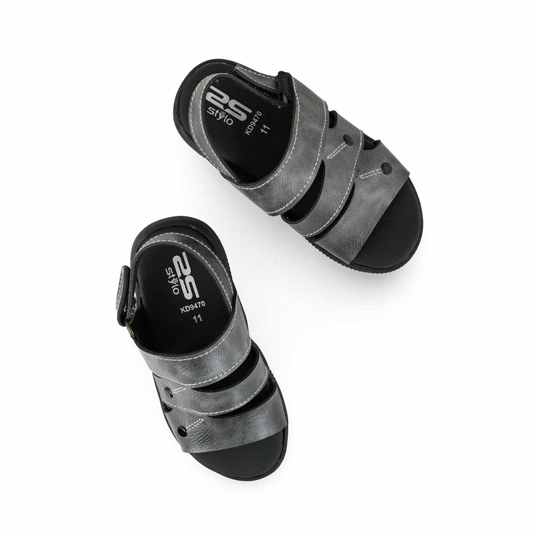 Boys Grey Formal Sandal KD9470