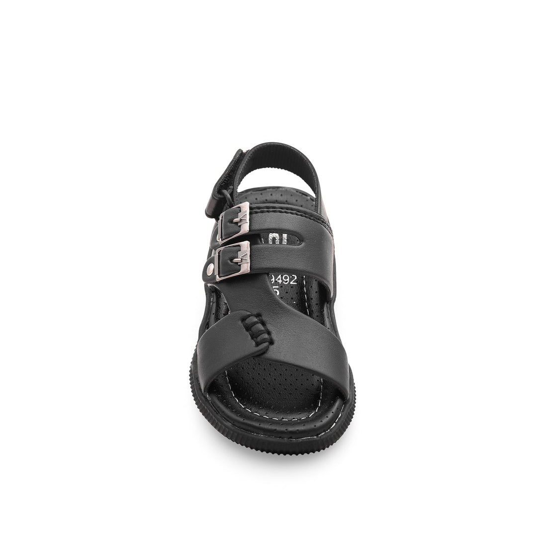 Boys Black Formal Sandal KD9492