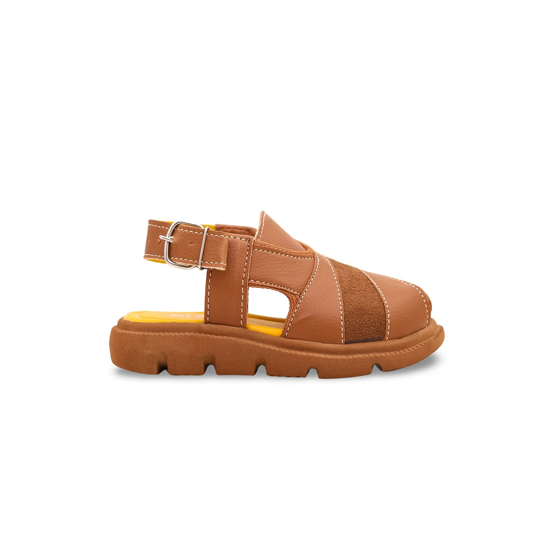 Boys Mustard Peshawari Chappal KD9516