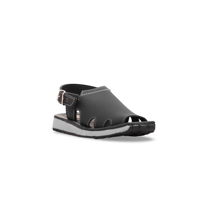 Boys Black Peshawari Chappal KD9519