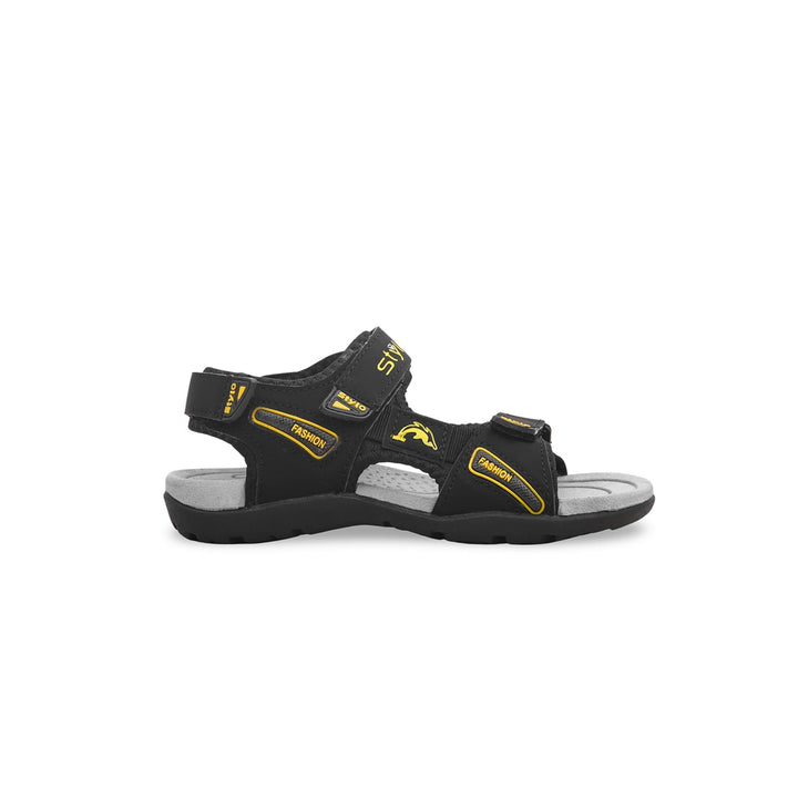 Boys Black Casual Sandal KD9533