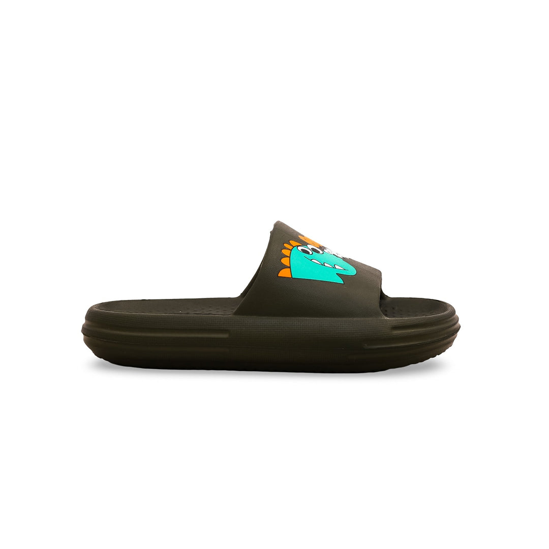 Boys Olive Casual Flip Flop KD9549