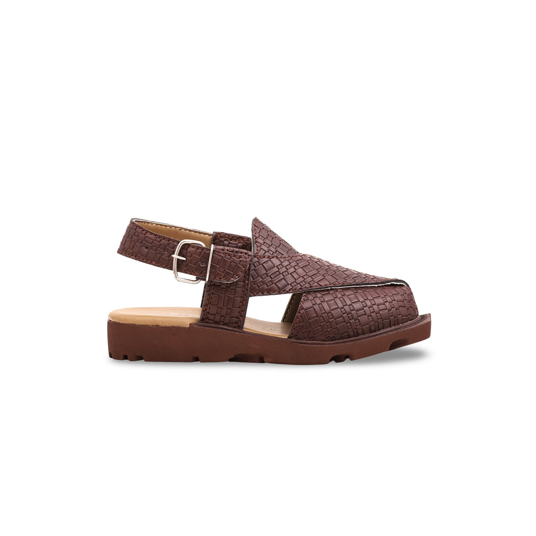 Boys Coffee Peshawari Chappal KD9554