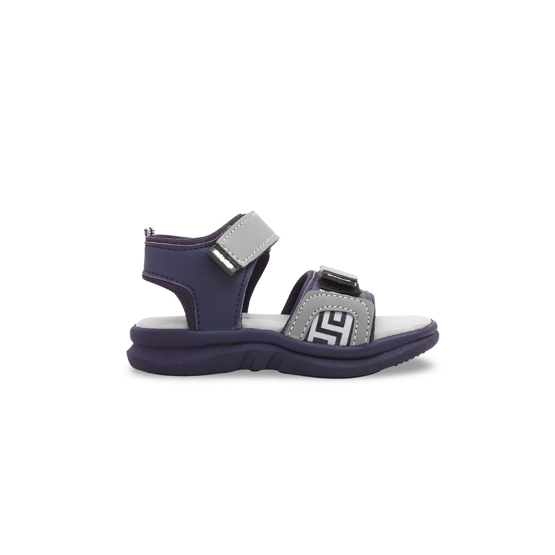 Boys Grey Formal Sandal KD9556