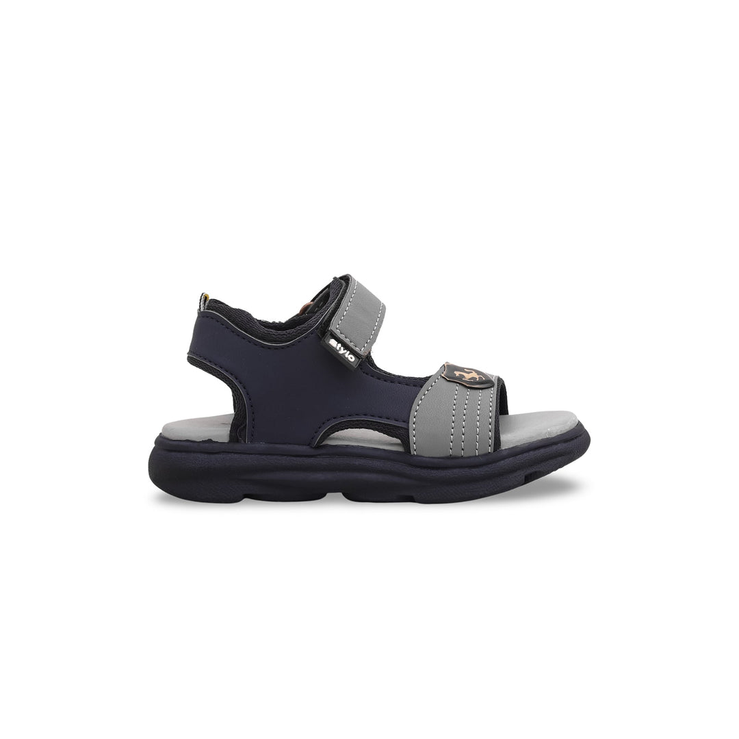 Boys Grey Formal Sandal KD9558