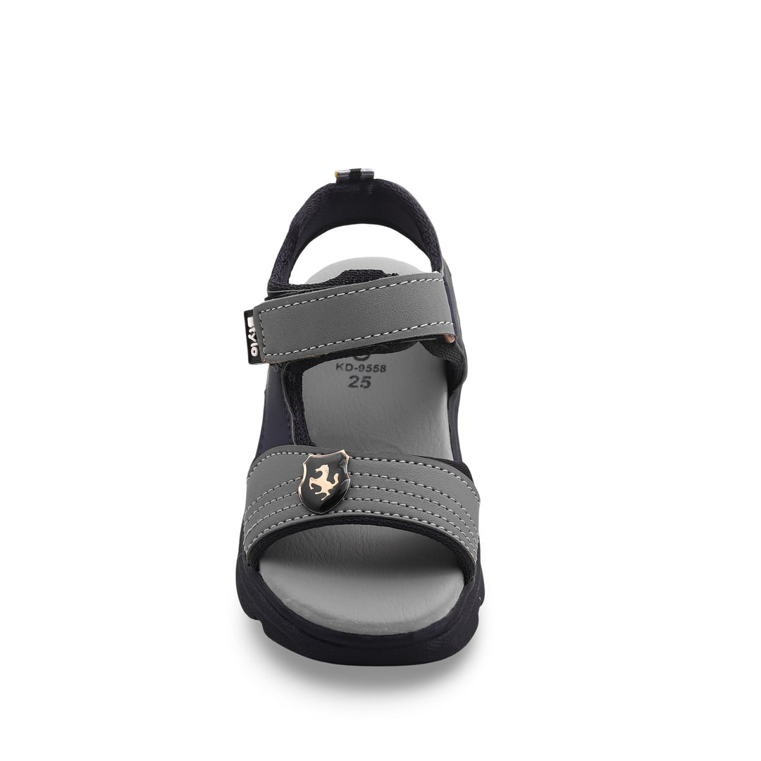 Boys Grey Formal Sandal KD9558