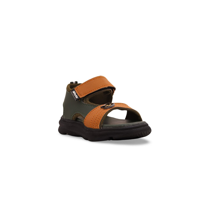 Boys Olive Formal Sandal KD9558