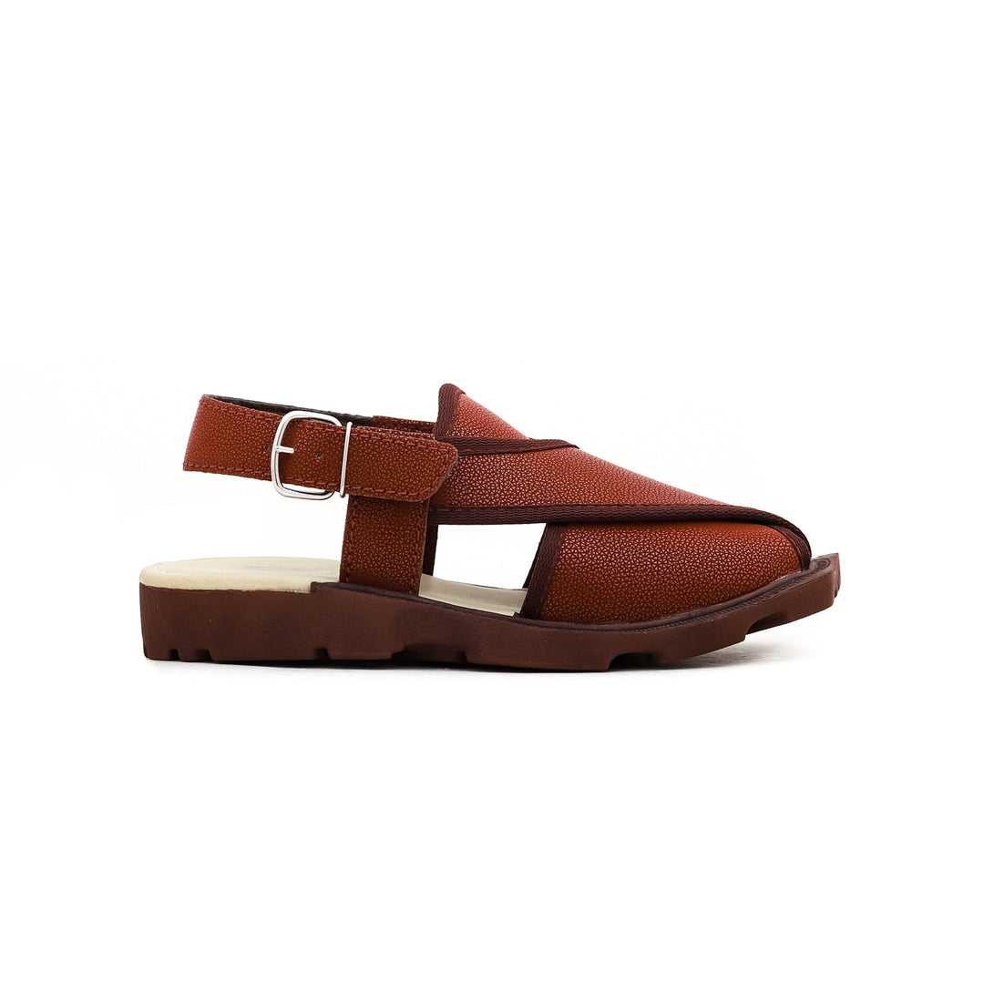 Boys Coffee Peshawari Chappal KD9564