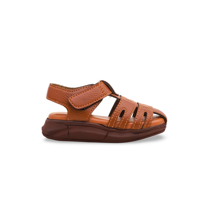 Boys Brown Formal Sandal KD9574