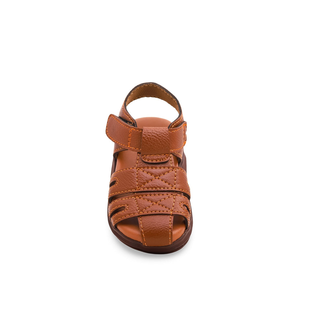 Boys Brown Formal Sandal KD9574