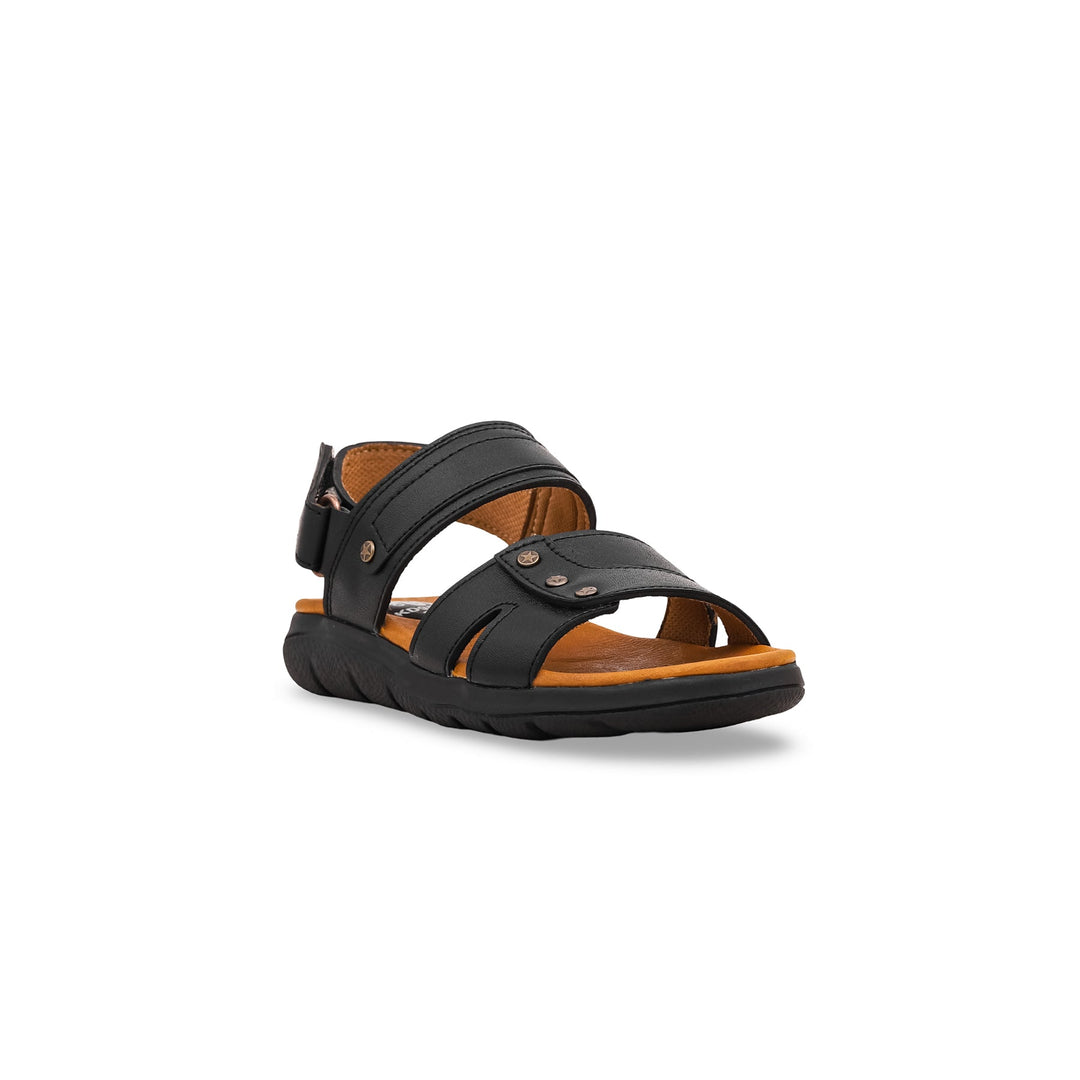 Boys Black Formal Sandal KD9578