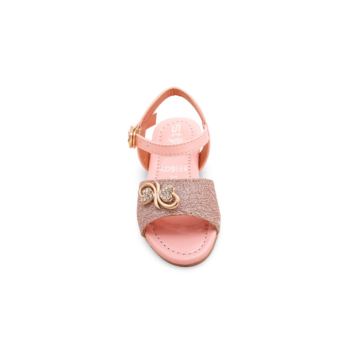 Girls Pink Formal Sandal KD9588