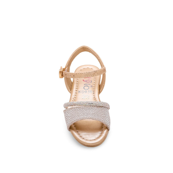 Girls Golden Fancy Sandal KD9591