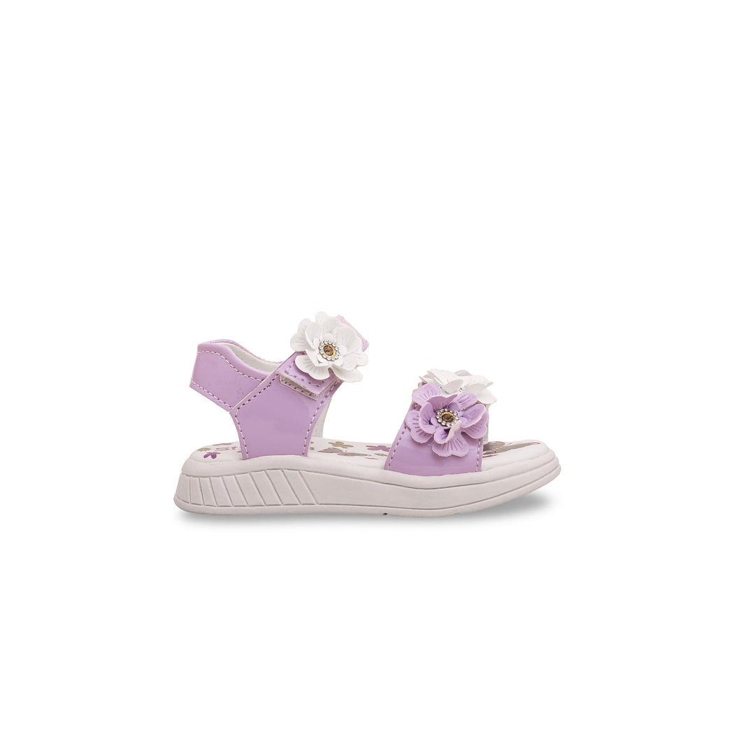 Girls Purple Casual Sandal KD9612