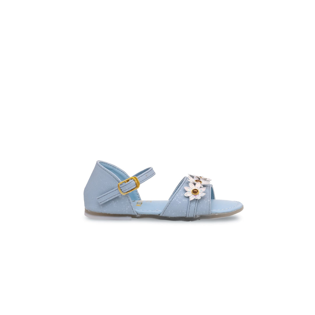 Girls Sky Blue Formal Sandal KD9623