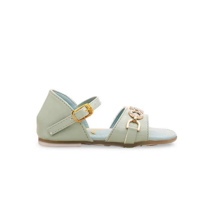 Girls Aqua Green Formal Sandal KD9626