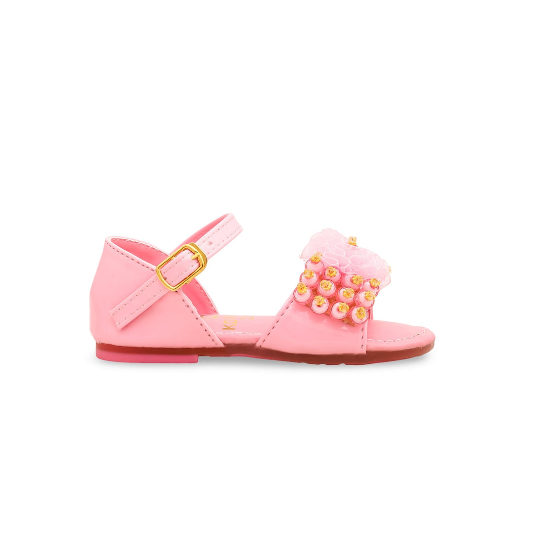 Girls Pink Formal Sandal KD9627