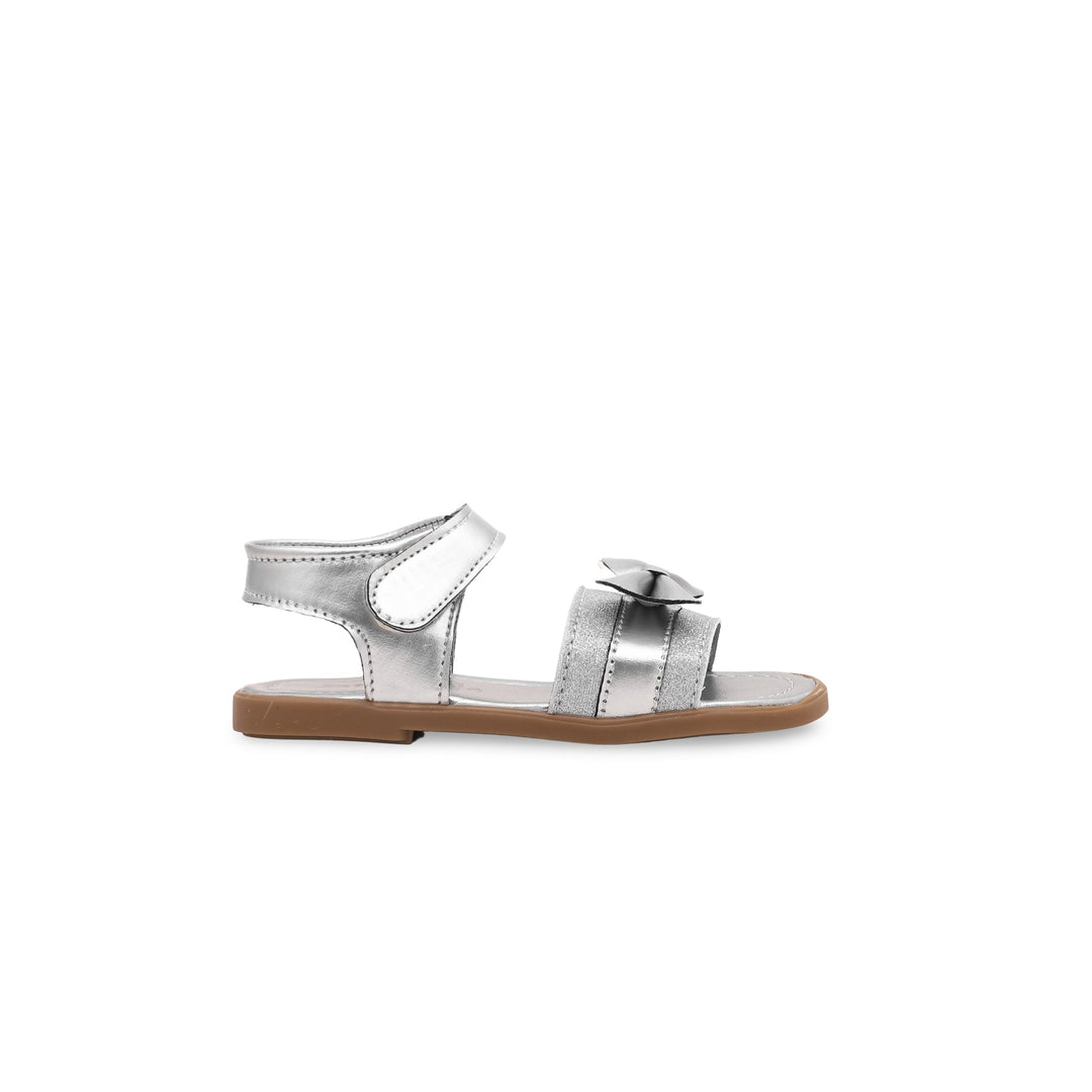 Girls Silver Fancy Sandal KD9637