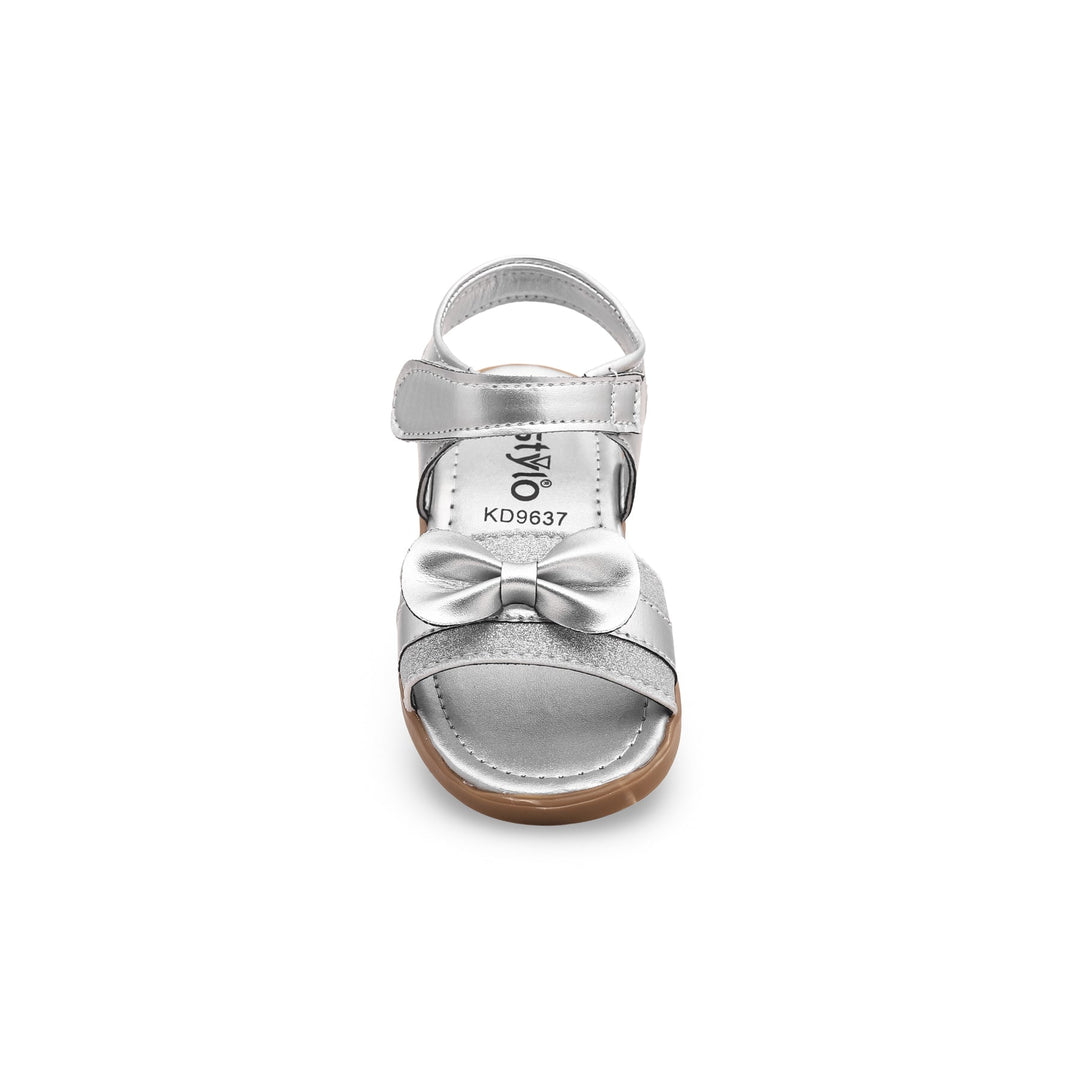 Girls Silver Fancy Sandal KD9637