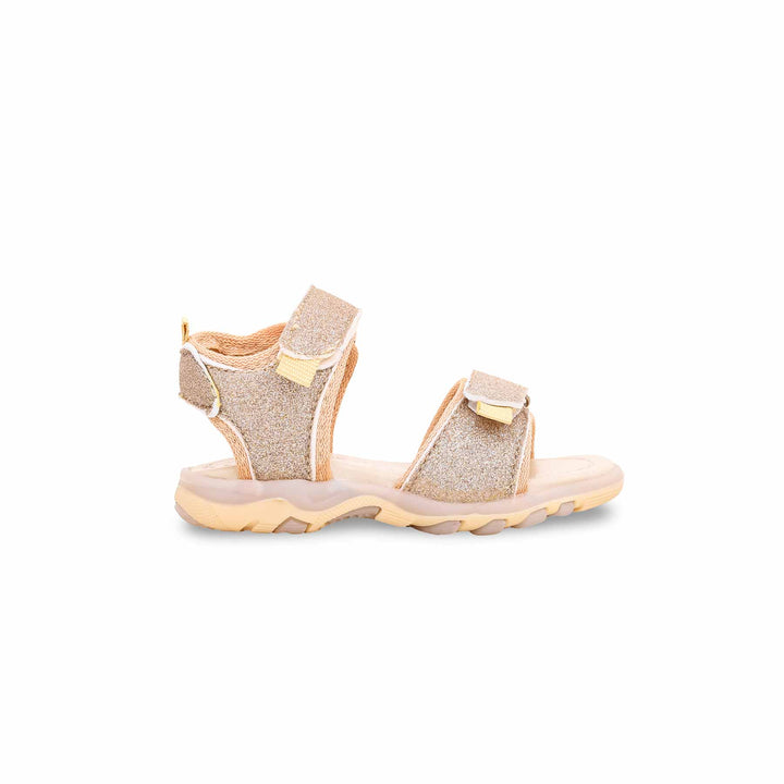 Girls Golden Formal Sandal KD9666