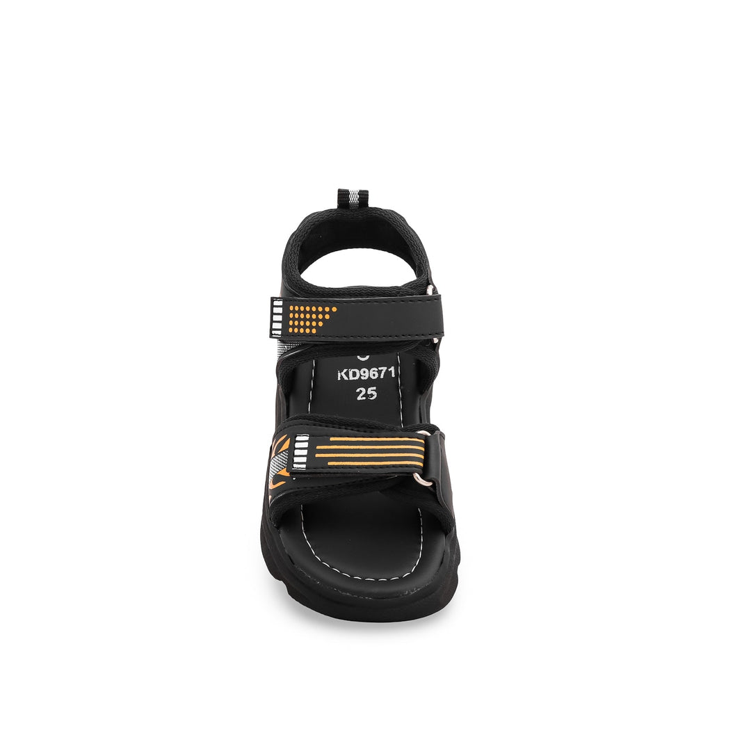 Boys Black Casual Sandal KD9671